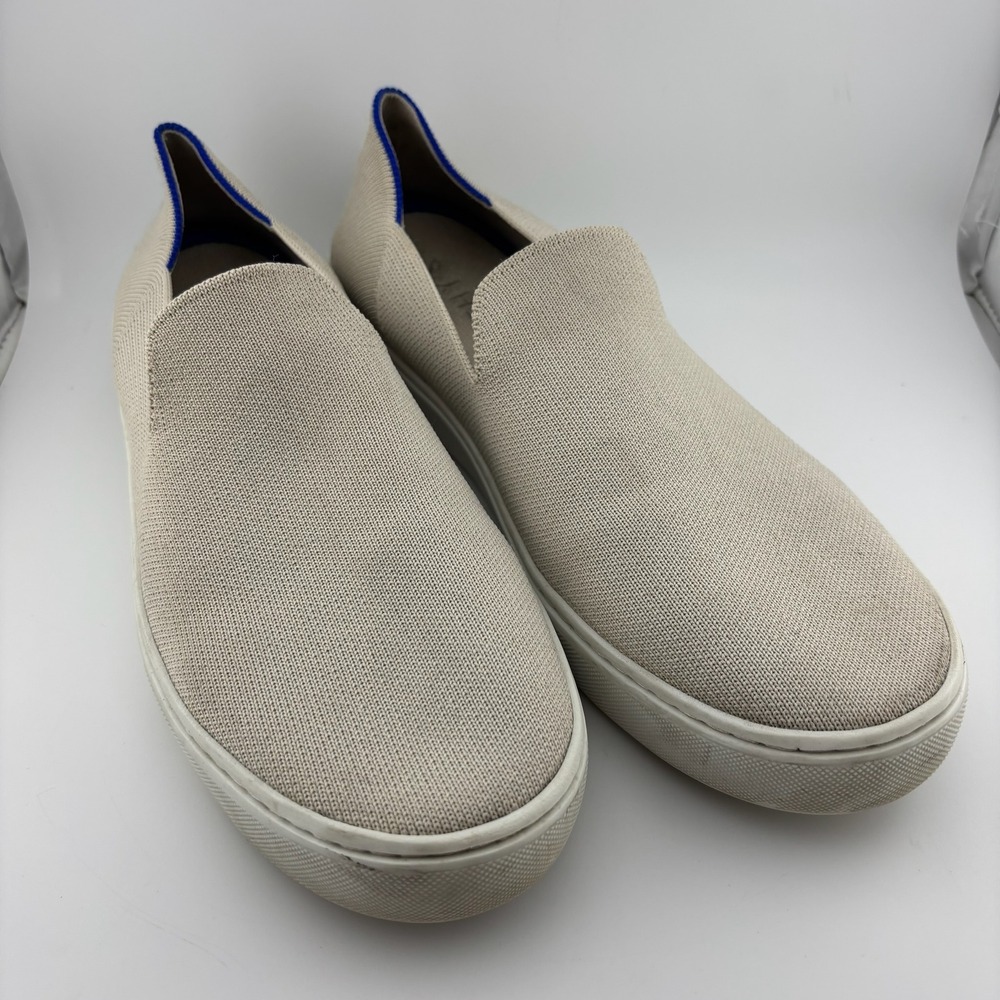 Rothy's The Sneaker 9.5 Sand Beige Sustainable Slip On Knit Shoes‎